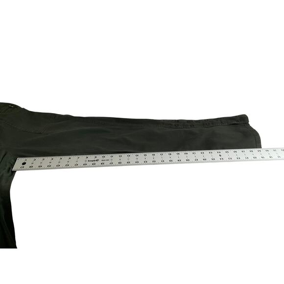 Elie Tahari Womens 8 Green Pants Button Side Stretch Straight Pocket Casual Chic - Picture 7 of 10